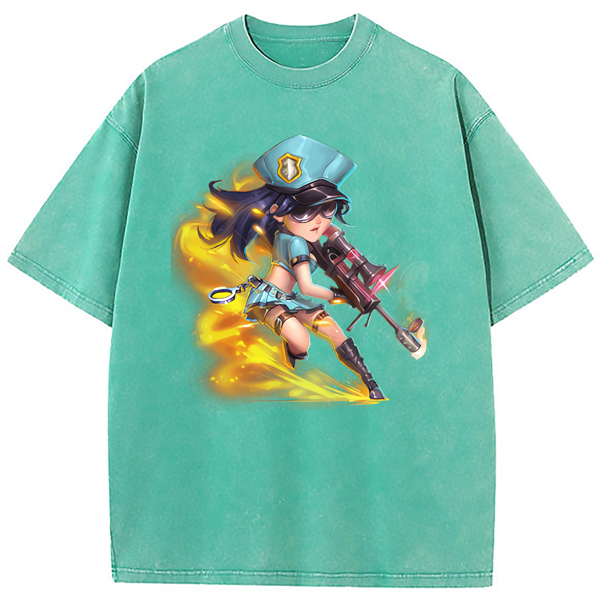 （画像用） リーグ・オブ・レジェンド League of Legends LOL 綿100% ヴィンテージ風 半袖Tシャツ（フロントプリント）